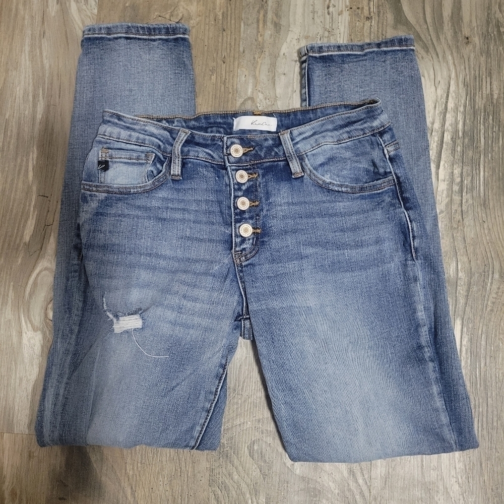 Kancan button fly distressed jeans size 26